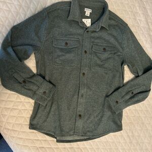 J. Crew Factory Kids Green Button Down Shirt